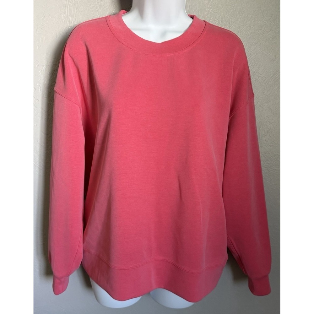 Lululemon Perfectly Oversized Sweatshirt Womens 6 Coral Pink Pullover Stretchy